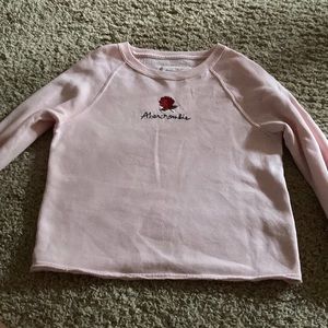 Abercrombie kids pink sweatshirt